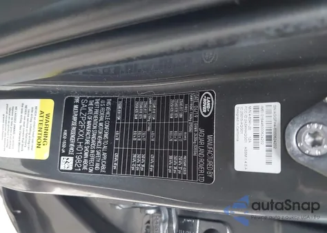 2020 Land Rover Range Rover Evoque Se из США, поврежденный, VIN SALZP2FXXLH019821